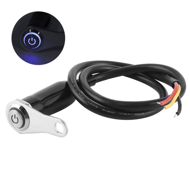 LED Motorcycle Switch ON-Off Headlight Fog Light Handlebar Waterproof Switches Button 12V Stainless Steel Motorcycle Handlebar Switch