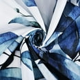 thumbnail image 5 of Extra Long Shower Curtain Blue Shower Curtains for Bathroom,Watercolor Leaf Shower Curtain Sets Waterproof Plant Shower Curtain Blue Fabric Cloth Bathroom Curtains 72x84 inch with Hooks, 5 of 6