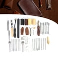 thumbnail image 5 of Outil en Cuir, 34 Pcs/ensemble Outil de Bricolage en Cuir Outils à Main en Cuir Design de Pointe, 5 of 5