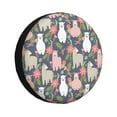thumbnail image 1 of Fotbe Llamas Funda de Llanta de Repuesto con Estampado, Engrosada, Ajuste Universal para Jeep, Remolque, RV, SUV, Camión-16 inch, 1 of 6