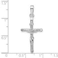 thumbnail image 2 of FJC Finejewelers 925 Sterling Silver Rhodium Plated Polished Crucifix Cross Charm 15 mm, 2 of 6