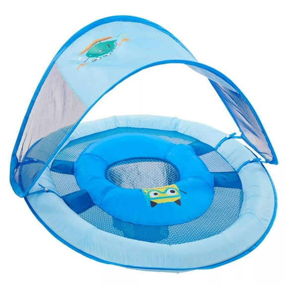 Baby Float Swimways Baby Spring Float, toldo solar Blue Sea Mo
