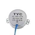 thumbnail image 3 of HUGFEGWE Synchronous Motor AC 110V 2.5-3RPM Turntable Motor CW Direction 4W TYC-50 Double Flat Tapping Shaft CA919-115489, 3 of 6
