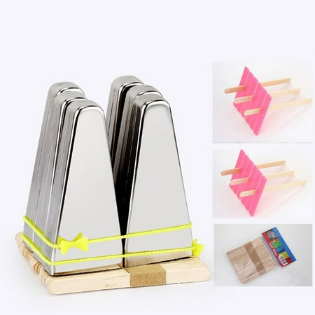 

Stainless Steel Ice Cream Mold Shelf Stick And Round Flat Head Popsicle Mold Ice Cube Tray Maker Kitchen Baking Accessories