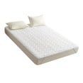 thumbnail image 3 of Queen Size Mattress Topper, Slip Resistance Soft Comfortable Breathable Easy Care Quilted Bed Pad for Home Hotel, 3 of 8
