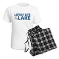 thumbnail image 4 of CafePress - Lovin' Life At The Lake Pajamas - Women's Short Sleeve Print T-Shirt and Pants Light Cotton Pajama Set, 4 of 7