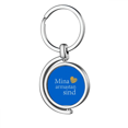 thumbnail image 1 of Porte-clés Rotatif en Métal avec Porte-Clés en Écriture Ethnique Littérale Estonia, 1 of 2