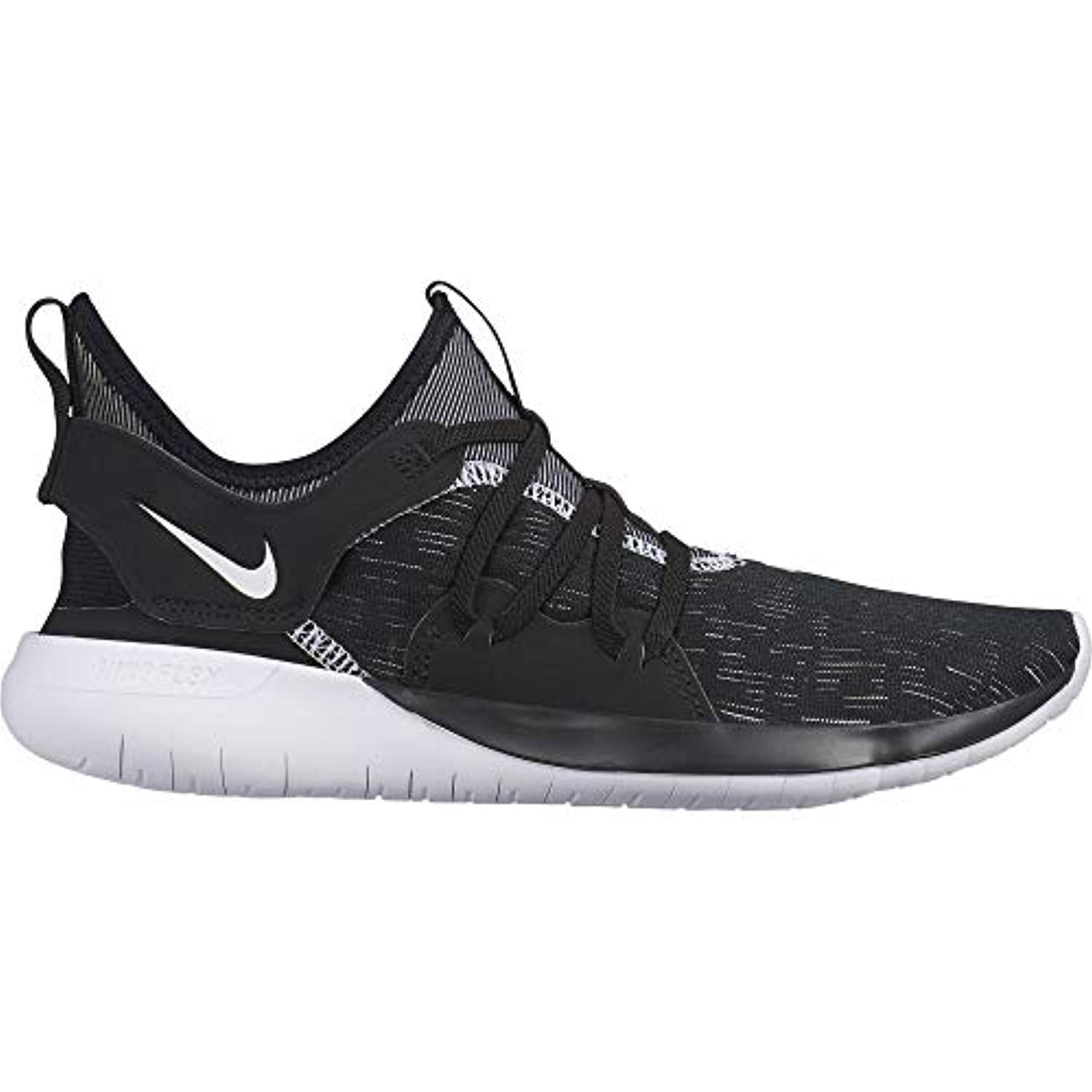 nike flex contact black white