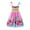 Pink, variant on Sweet Girl Princess Dress Toddler Kids Girls Floral Bohemian Flowers Sleeveless Beach Straps Dress Princess Clothes Baby Cute Clothing