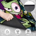 thumbnail image 3 of Invader Zim Car Floor Mats 4-Piece Full Set Front Rear Auto Foot Mats Carpets Car Foot Pad Interior Accessories Decor, 3 of 6