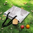 thumbnail image 6 of Bohemian Pattern Picnic Blanket Waterproof Outdoor Beach Blanket Hand-held Pad Suitable for Travel, Camping, Beach, Family Gatherings, 6 of 8