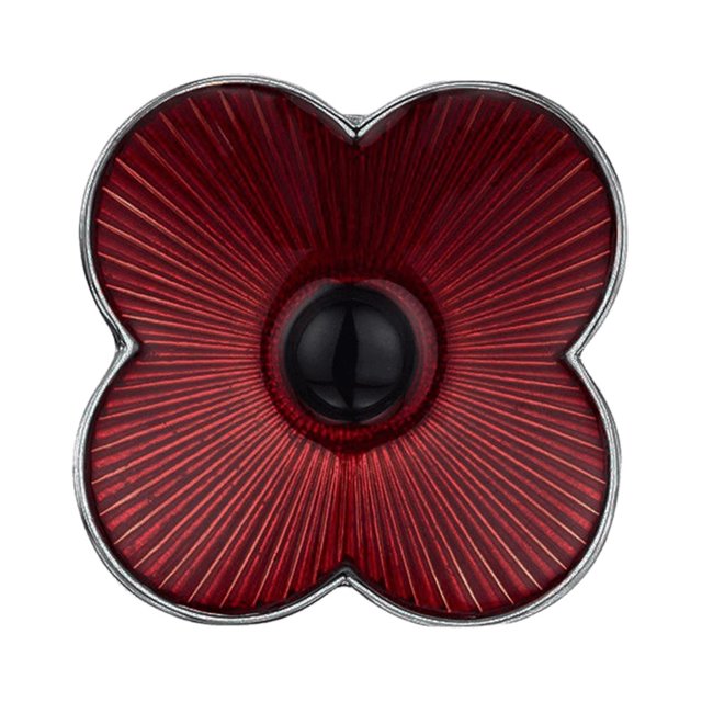 Broches de flores de amapola con clip de metal, solapa de flor de amapola roja para el día del recuerdo (B)
