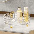 thumbnail image 3 of Rotating Perfume Organizer Stand, 360° Clear Makeup Skincare Organizer Vanity Cosmetics Organizer Tray Storage S A, 3 of 7