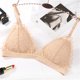 thumbnail image 5 of Suscribirse Bralette con relleno acolchado de encaje floral Sujetador sin cables correas ajustables Bralette cómodo 34AB 1 1, 5 of 5
