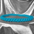 thumbnail image 3 of Men's Hair Ties Size Jumbo 2-Pack Locks Braided Thick Hair Soft & Strong Super Stretchy Made in the USA Aqua, 3 of 6