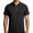 Black, variant on Men Half Zip Polo Shirts Short Sleeve Summer Tops Casual Solid Tees Breathable Stripe Blouses Fashion Office Polos Golf Weekend Outdoor