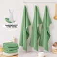 thumbnail image 2 of Simmore Premium Kitchen Towels, 100% Cotton Dish Towels for Drying Dishes, Ultra Soft Absorbent Ribbed Terry Towels Set with Hanging Loop, 18"x 28", 8 Pack, Grass Green, 2 of 10