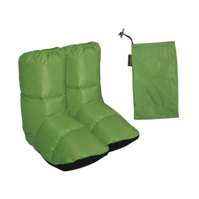 Botines de plumón, calcetines cálidos, botines de plumón, transpirables, cómodos y acogedores, pantuflas de plumón, calcetines para dormir para hacer Verde