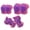 Pink Purple, variant on YIFAEUX 1 Set Knee Pads Adjustable Ultralight Shock Absorbing Impact Resistant Children Elbow Guards Sports Protective Gear Set