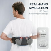 MARNUR Neck and Shoulder Massager with Heat, 3D Deep Tissue Kneading Shiatsu Massager, Blue