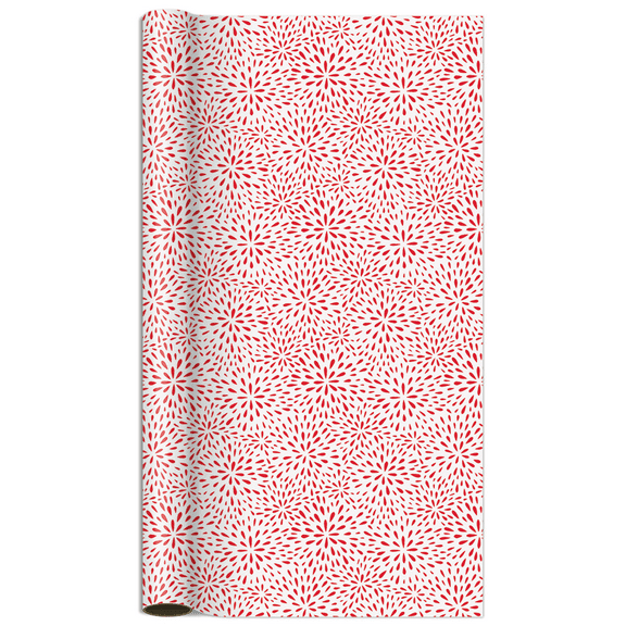 The Gift Wrap Company Jumbo Roll Wrap, Red Petals (76-191640)