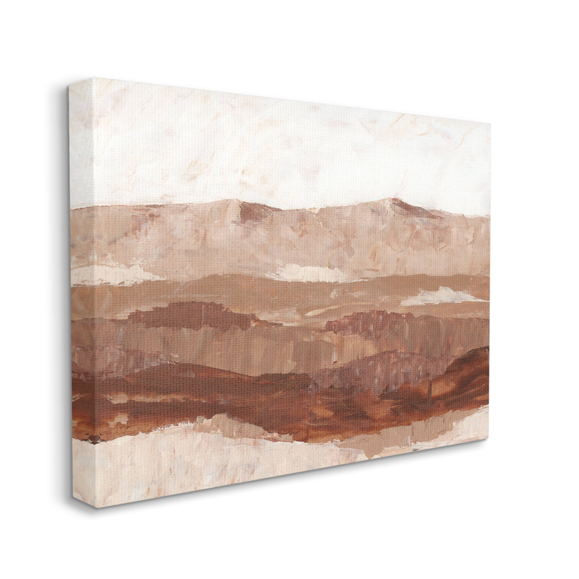 Stupell Industries Abstract Canyon Painting Landscape Painting Gallery Wrapped Canvas Art Print Wall Art, 20 x 16