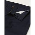 thumbnail image 3 of Nautica Boys Flat Front Stretch Twill Chino Khaki Pant 12 Navy, 3 of 4