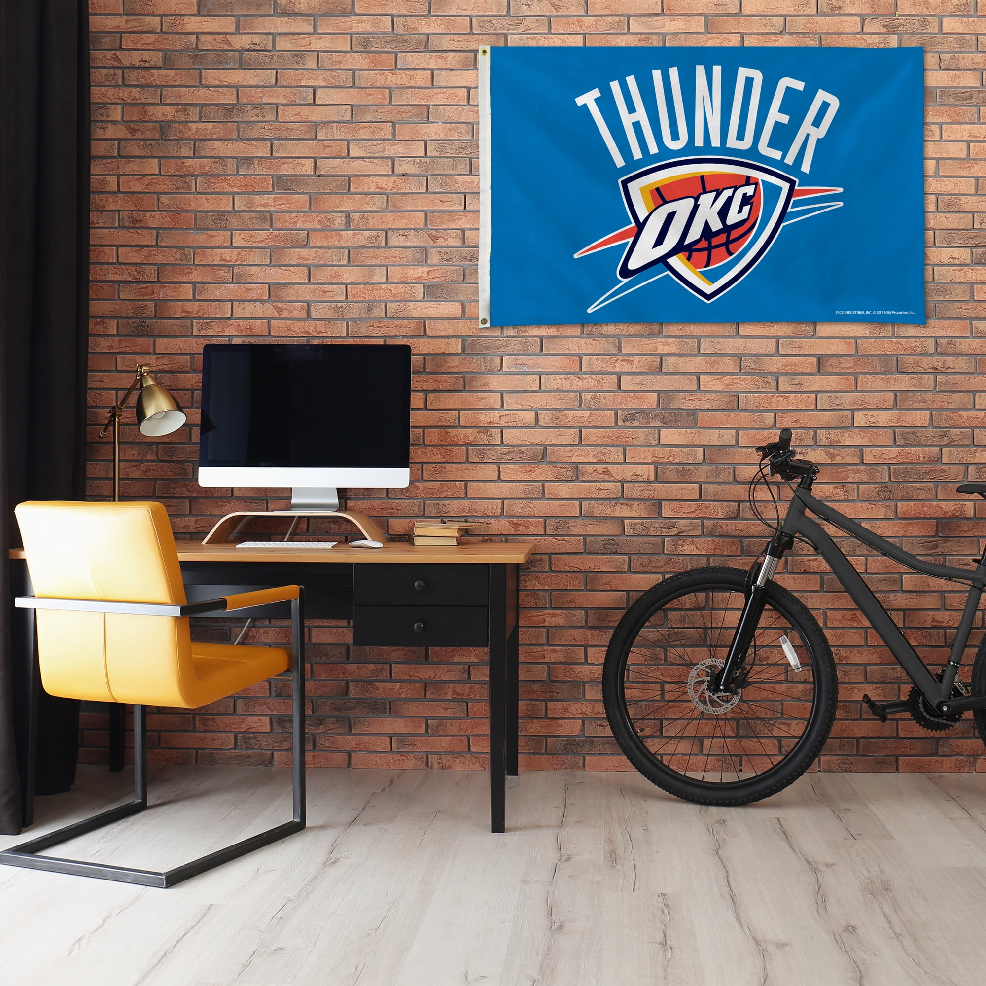 OKLAHOMA CITY THUNDER 3X5 BANNER FLAG