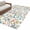 White, variant on Area Rug for Living Room, Teal Orange Eucalyptus Non-Slip Indoor Large Carpet for Bedroom/Dining Room, Spring Botanical Leaves Washable Low-Profile Rectangle Floor Runner Rugs - 4 x 6 Ft
