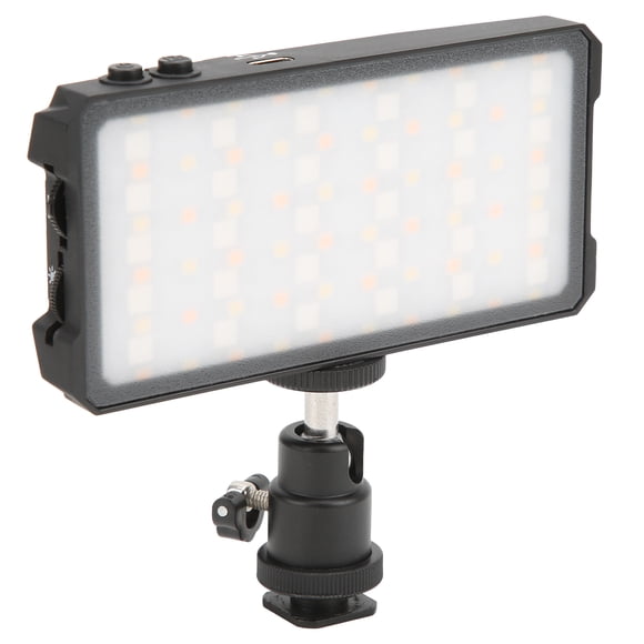 Luz De Cámara LED RGB A Todo Color, Luz De Cámara Portátil Interfaz Tipo C Orificio Para Tornillo De 1/4 De Pulgada Para Fotografía Con Pintura Con Luz Para Luz De Relleno En