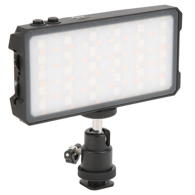 Luz De Cámara LED RGB A Todo Color, Luz De Cámara Portátil Interfaz Tipo C Orificio Para Tornillo De 1/4 De Pulgada Para Fotografía Con Pintura Con Luz Para Luz De Relleno En