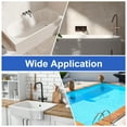 thumbnail image 6 of 3Pcs 1.57" Bathtub Drain Stopper, Rubber Sink Plug Blocker with 15" Chain, Black, 6 of 6