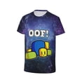 thumbnail image 3 of Roblox T-shirt pour Enfants Manches Courtes Col Rond Garçons Filles 3D Dessin Animé Chemises Décontractées, 3 of 6