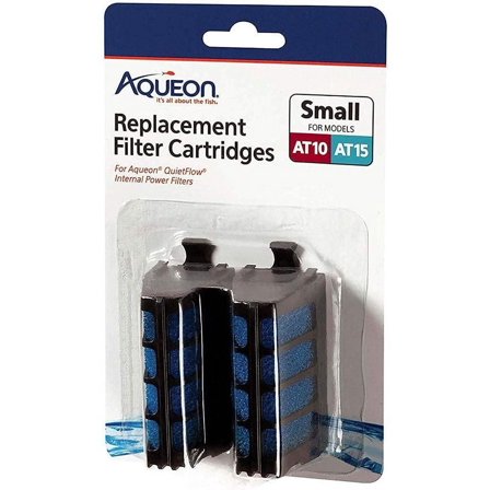 Aqueon Replacement Filter Cartridges for QuietFlow Filters [Aquarium, Filter Cartridges] Small - 2 Count
