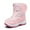 Pink, variant on Bocca Girls Snow Boots Dinosaur Warm Anti-Slip Outdoor Winter Boots 7M