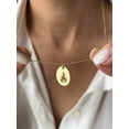 thumbnail image 3 of Heart on Fire Necklace • 925 Silver Jewelry • Minimalist Necklace for Her • 14K Gold Plated • Valentine's Day Gift • Jewelry for Girlfriend, 3 of 4