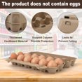 thumbnail image 3 of Hengguang 25 Pack  Natural Paper Pulp Egg Cartons, Egg Storage Containers Holder, Dozen Vintage Classical 2x6 Style Cardboard Egg Tray Holder for Family Farm Market Storing, 3 of 8