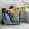 thumbnail image 3 of Creowell Pillow Covers Hawaii Waterfall Throw Pillows, Nature Landscape Photography Outdoor Pillowcase Cushion Case Decor for Home Sofa Couch Bed PC-021 Square Short Plush Pillowcase, 3 of 5