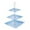 Blue, variant on Mefallenssiah Three-Tiered Fruit Tray Dried Fruit Tray Dessert Tray Multi-Tiered Cake Stand