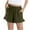 Olive Green, variant on ZACPNCV Girls Paper Bag Shorts High Waisted Casual Shorts Kids Summer Vacation Beach Short with Pockets Black 12-13 Years