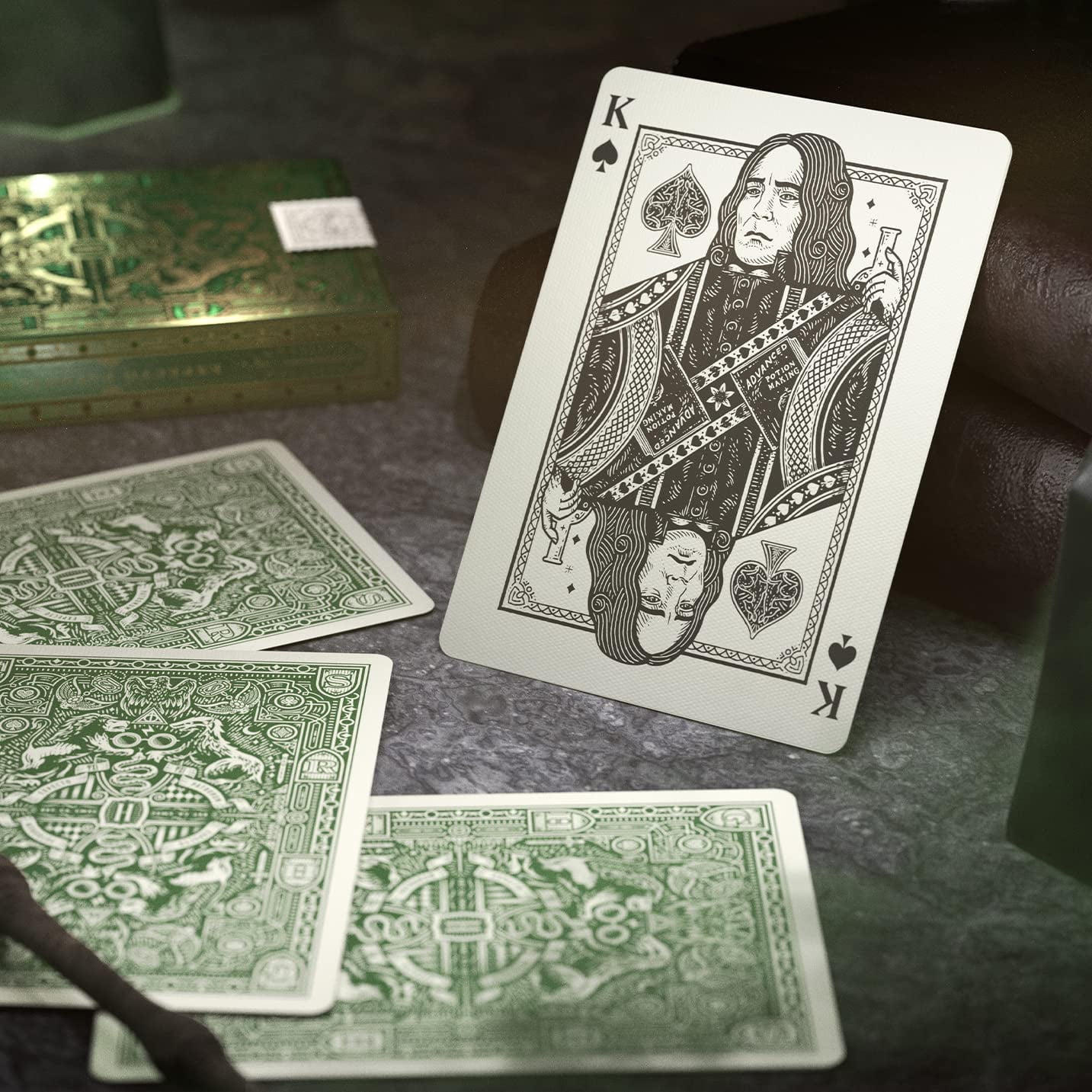 Harry Potter Slytherin Green Playing Cards USPCC