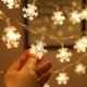 thumbnail image 2 of Gran oferta guirnaldas de luces LED con pilas nieve cayendo luces de Navidad LED impermeables al aire libre para vacaciones, 2 of 4