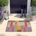 thumbnail image 2 of Pioneer Flower Floral Print Flannel Non Slip Door Rugs,Washable Door Mats Indoor,Decorative Door Mats,Dirt-Resistant and Absorbent Doormat for Entrance,Bedroom,Kitchen,Bathroom,23.5"x16", 2 of 5