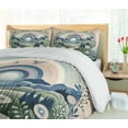 thumbnail image 5 of Ambesonne Boho Nature Duvet Cover Set, Mountains Flowers Path, King, Slate Blue Reseda Green, 5 of 6