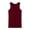 Wine, variant on ZVNAΖH Big and Tall Men's Cotton Undershirts Tank Tops Sleeveless Plain Summer Vest Athletic Gym Layering T-Shirt, Slim Fit, Single Pack, 1X-3X, Gray