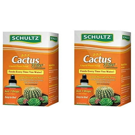 Schultz Cactus Plus 2-7-7 liquid Plant Food, 4-Ounce (2-Pack)