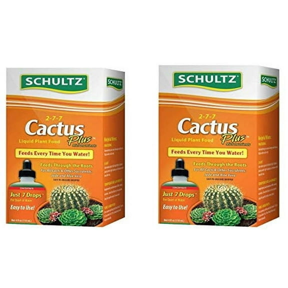 Schultz Cactus Plus 2-7-7 liquid Plant Food, 4-Ounce (2-Pack)