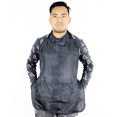 thumbnail image 3 of Mandil Tela Repelente Barbero Estilista Negro Liso MAT, 3 of 10
