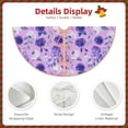 thumbnail image 3 of Sikiie Violet Nativity Christmas Tree Skirt, Jesus Christian Winter Holiday Tree Mat Decoration(30-48IN)48", 3 of 6