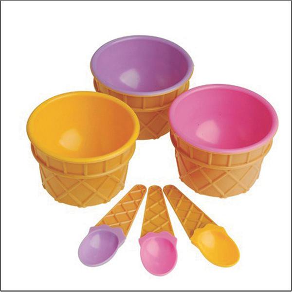 (Price/per pack)Ice Cream Bowl and Spoon Sets